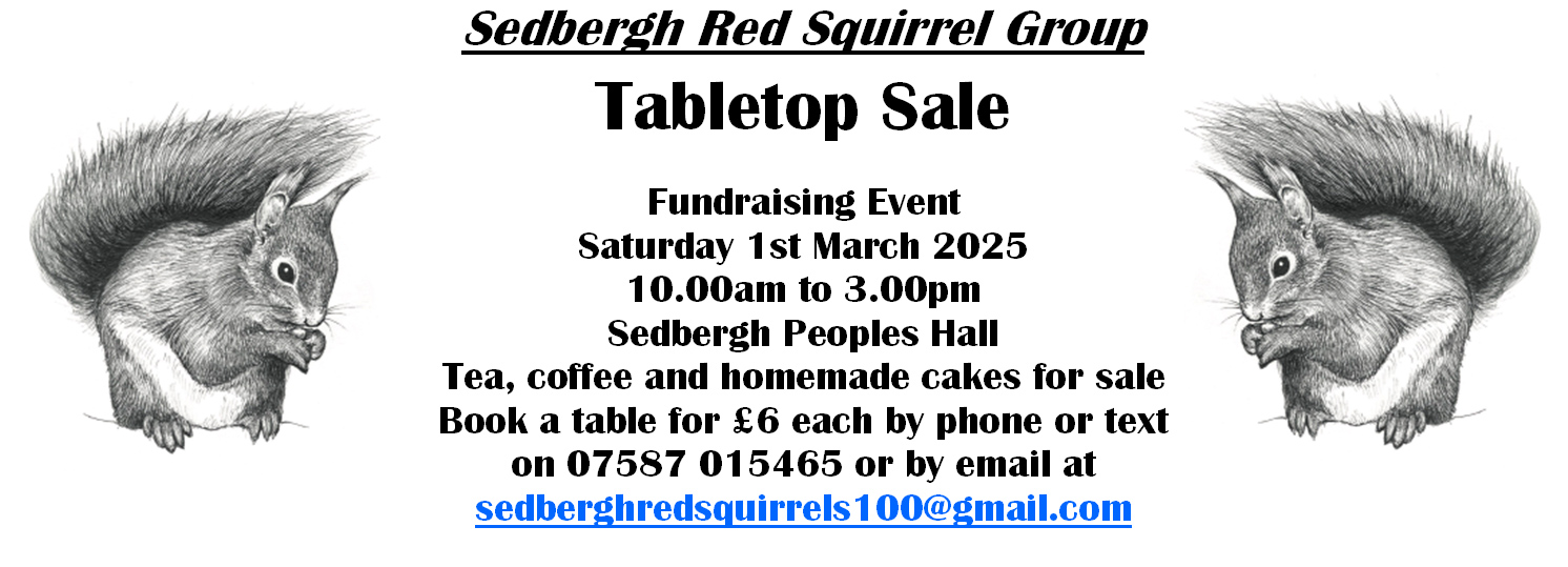 table top sale advert